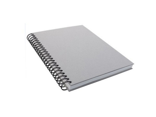 Skizzenbuch KP Graukarton mit Spirale A5 55Blatt, 130g
