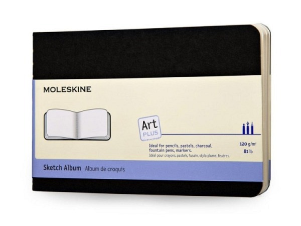 Skizzenheft Moleskine Art Collection Sketch Pocket A6 quer schwarz