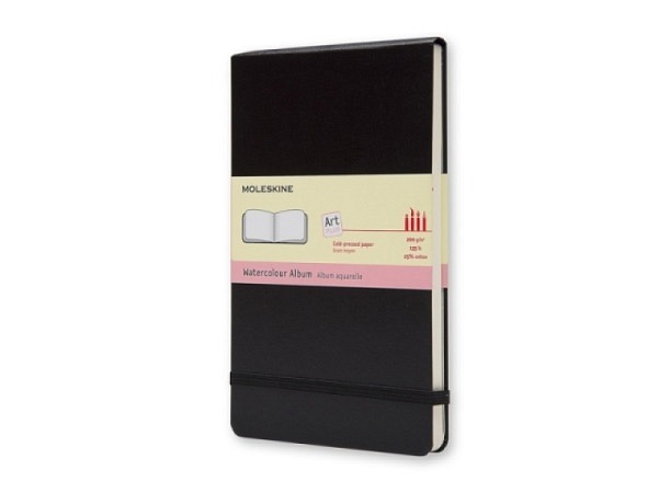 Skizzenbuch Moleskine Art Collection Watercolour A4 quer schwarz blanko