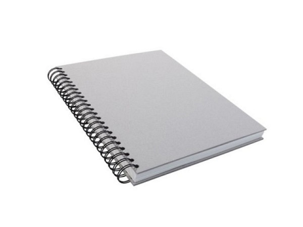 Skizzenbuch KP Graukarton mit Spirale A3 hoch 55Blatt, 130g