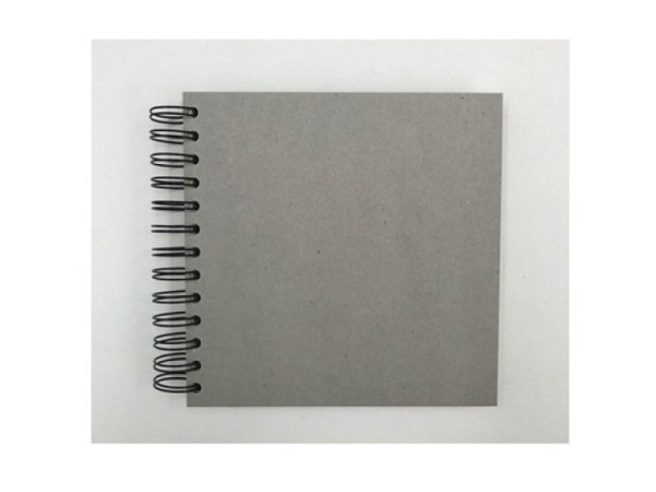 Skizzenbuch KP Graukarton mit Spirale 28x28cm 55Blatt, 130g