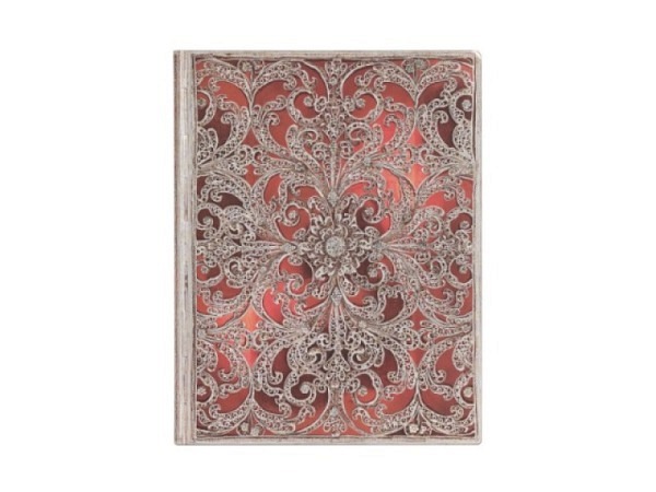 Skizzenbuch Paperblanks Silberfiligran Kollektion Granat