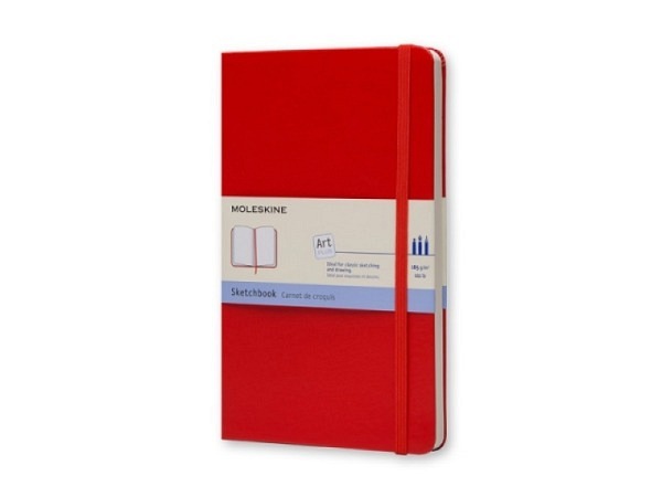 Skizzenbuch Moleskine Art Collection Sketch Large A5 rot blanko