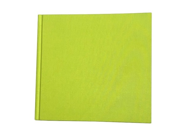 Skizzenbuch Carta Pura Tuchbuch Neongrün 14x15cm