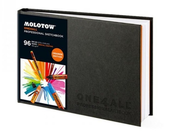 Skizzenbuch Molotow One4All Professional Artbook 210x148mm A5 Querformat