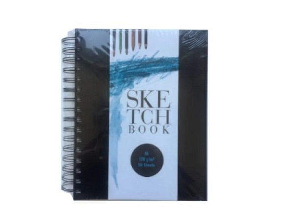 Skizzenbuch bam Notebook A5 mit Spiralbindung, 48Blatt 170g
