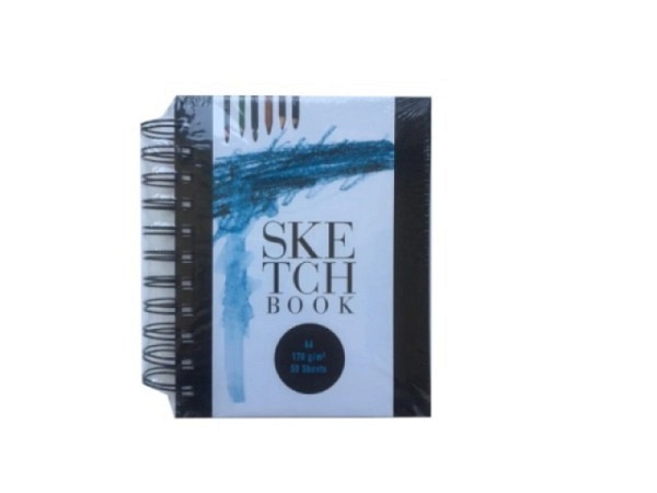 Skizzenbuch bam Notebook A6 mit Spiralbindung, 48Blatt 170g