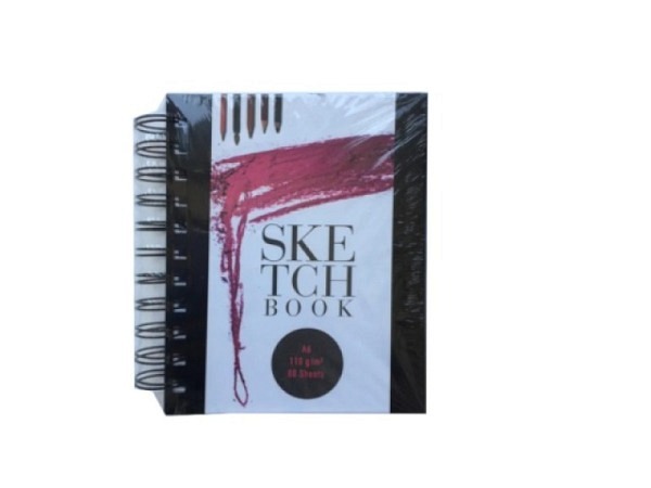 Skizzenbuch bam Notebook A6 mit Spiralbindung, 80Blatt 110g