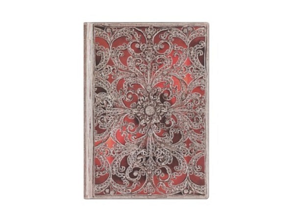 Skizzenbuch Paperblanks Silberfiligran Kollektion Granat
