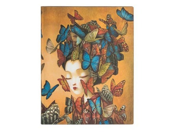 Skizzenbuch Paperblanks Flexis Madame Butterfly Ultra 18x23cm, blanko