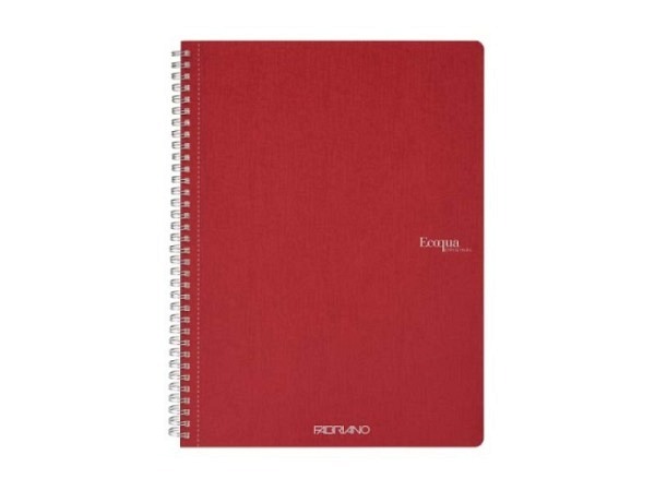 Skizzenheft Fabriano EcoQua A5 blanko Cherry 03 mit Spiralbindung
