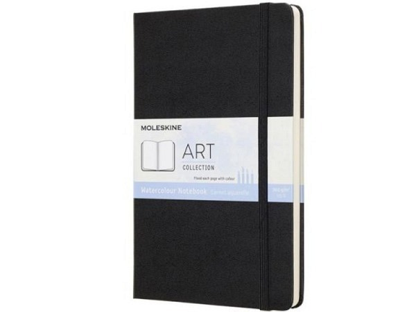 Skizzenbuch Moleskine Art Collection Watercolour Large A5 schwarz blanko