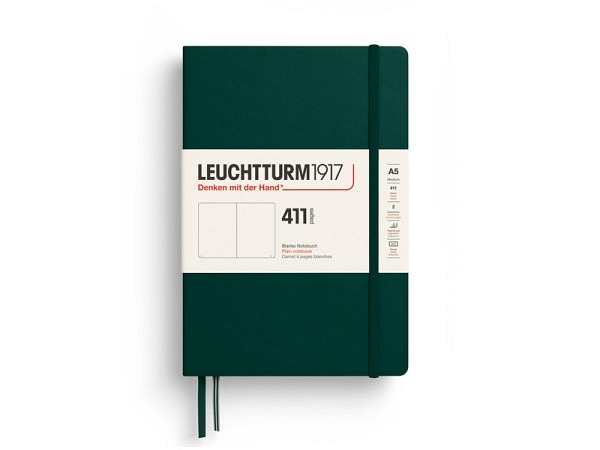 Skizzenbuch Leuchtturm 411 A5 Medium Hardcover Forest Green
