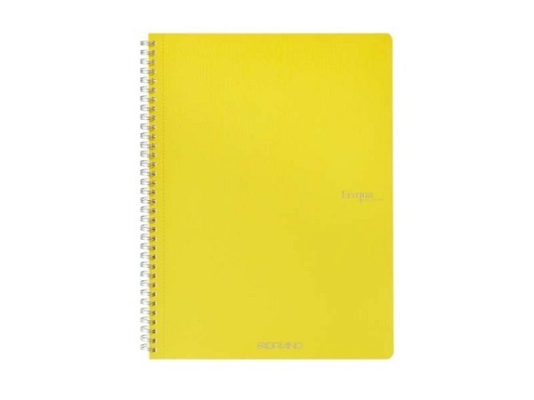 Skizzenheft Fabriano EcoQua A4 blanko Limone 08 mit Spiralbindung