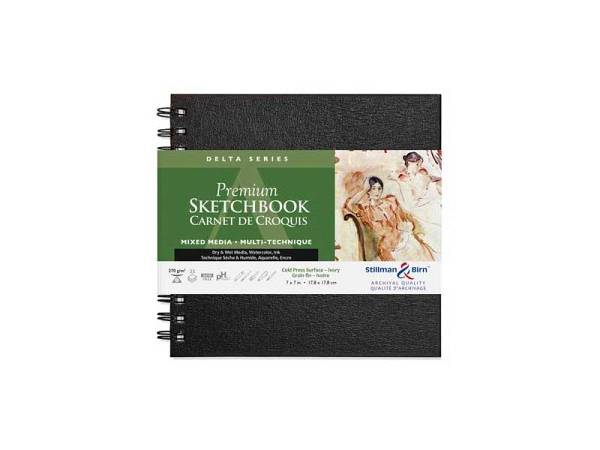 Skizzenbuch Stillman & Birn Hardcover Delta 17,8x17,8cm