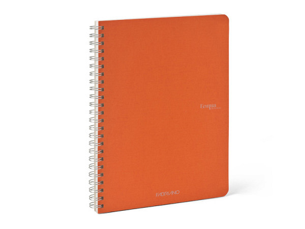 Skizzenheft Fabriano EcoQua spiralgebunden A5 blanko Arancio 13