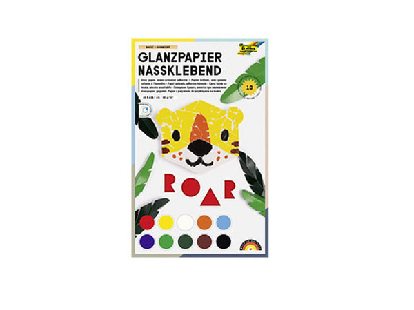 Glanzpapier folia gummiert 185x297mm