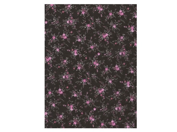 Motivpapier Decopatch Motiv Nr.565 Blumen schwarz, 30x40cm 1 Bogen