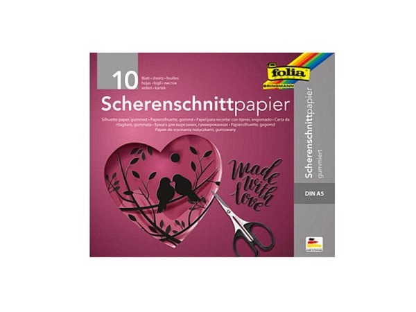Bastelblock Bottsa Scherenschnitt-Papier gummiert