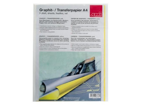 Transferpapier AMI A4 5 Bogen gelb