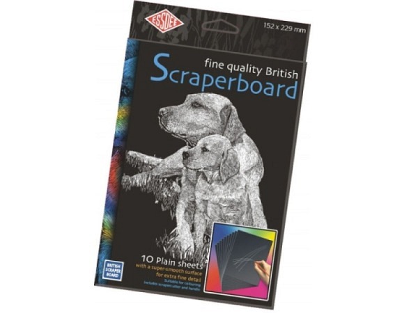 Schabkarton Essdee Black 15,2x22,9cm ca. A5