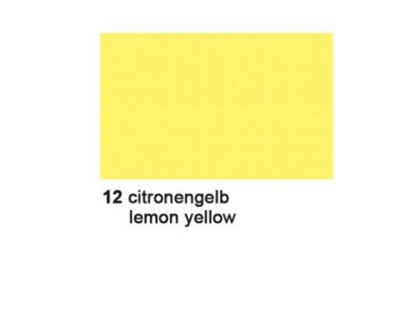 Tonzeichenpapier Ursus A3 130g/qm zitronengelb 100% Altp.