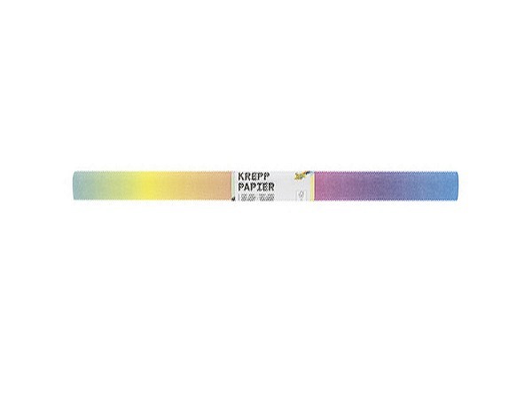 Krepp Folia Bastelkrepp 50x250cm Regenbogen