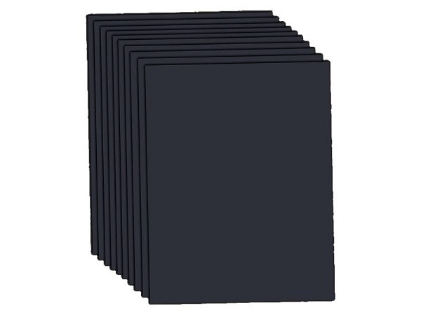 Fotokarton 50x70cm schwarz, 10 Stk