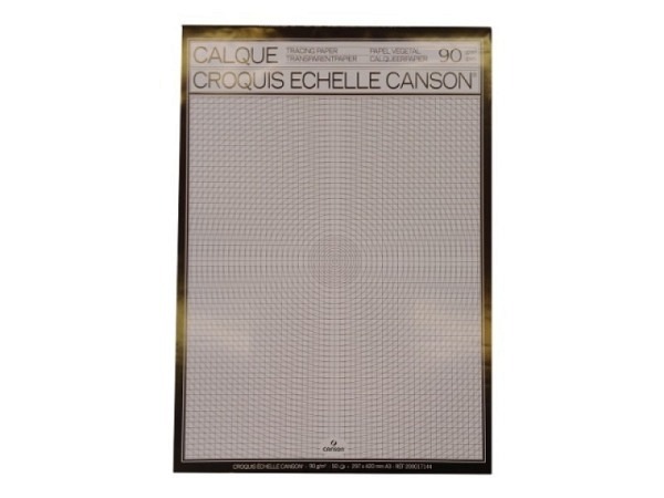 Transparentpapier Canson A3 90g 50 Blatt