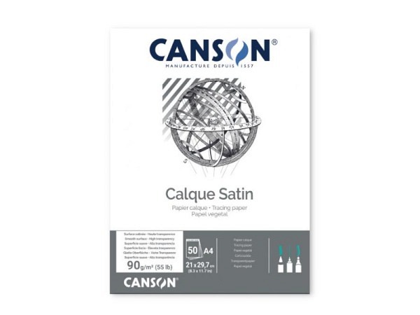 Transparentpapier Canson Calque Satin A4