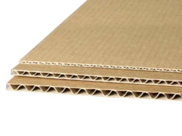Wellkarton Brieger gerade gewellt braun 100x120cm