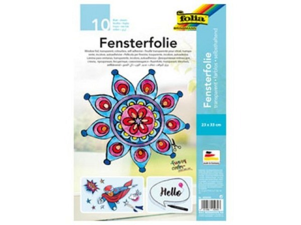 Folie Folia Fensterfolie funny color 23x33cm, 10 Blatt