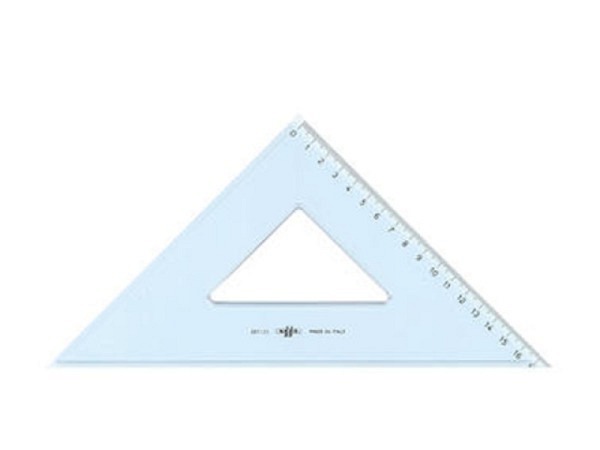 Winkel Arda Uni 45Grad 25cm Hypotenuse, Skala