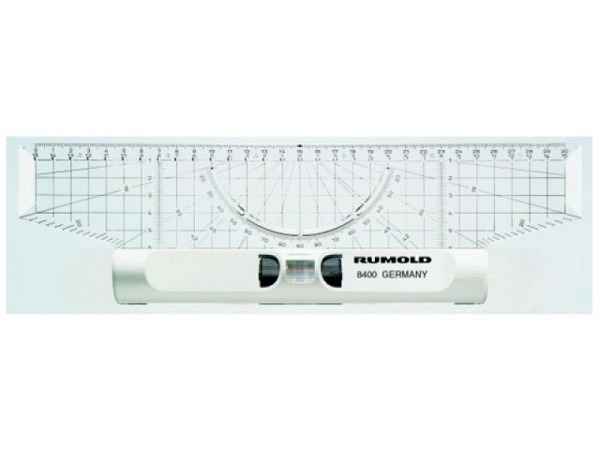 Massstab Rumold Parallel mit Rollen 30cm, mit Winkelmesser