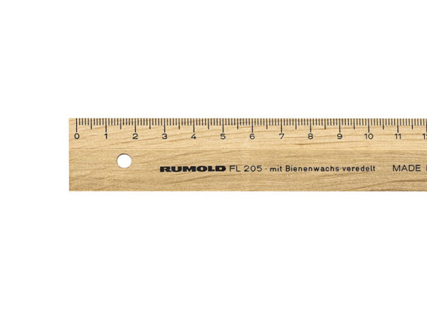 Massstab Rumold Holz mit Skala 30cm lang