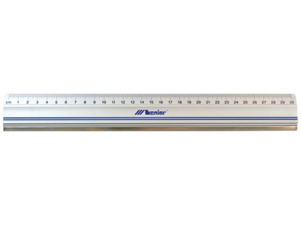 Schneidmassstab Leniar 30cm Aluminium mit Stahleinlage