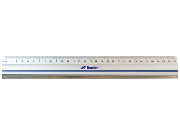 Schneidmassstab Leniar 60cm Aluminium mit Stahleinlage