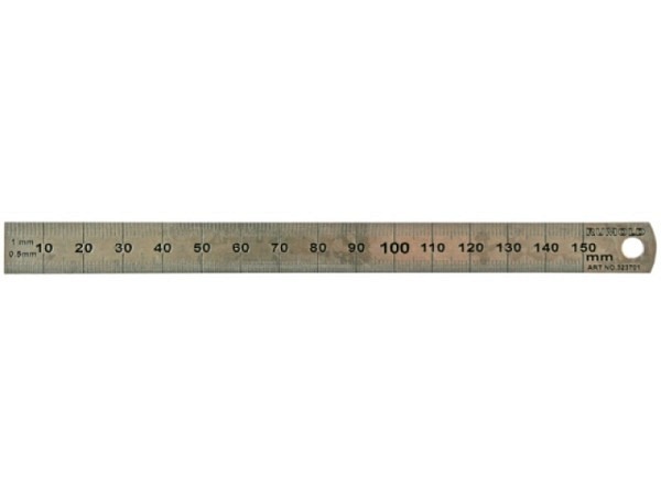 Schneidmassstab Rumold dünn 50cm aus rostfreiem Edelstahl