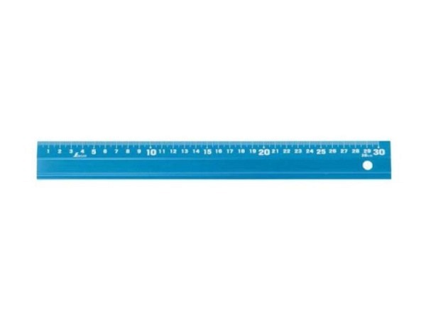 Schneidmassstab Lion aus Aluminium blau 30cm
