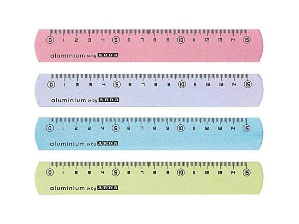 Massstab Arda Lineal Alu pastel 20cm