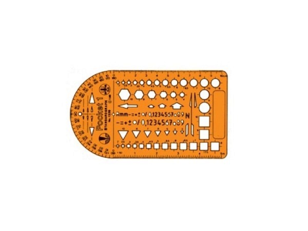 Schablone Standardgraph Kombischablone Pocket 1 1326