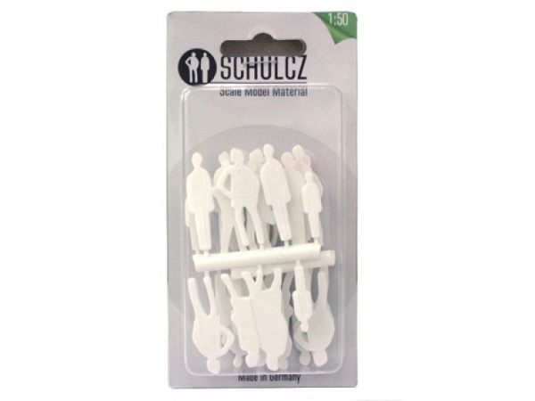 Figuren Schulcz Detail 1:50 weiss 20 stehende Personen