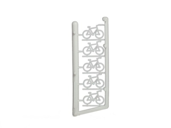 Modellfahrzeug  Schulcz Fahrrad 1:100 weiss 5Stk 