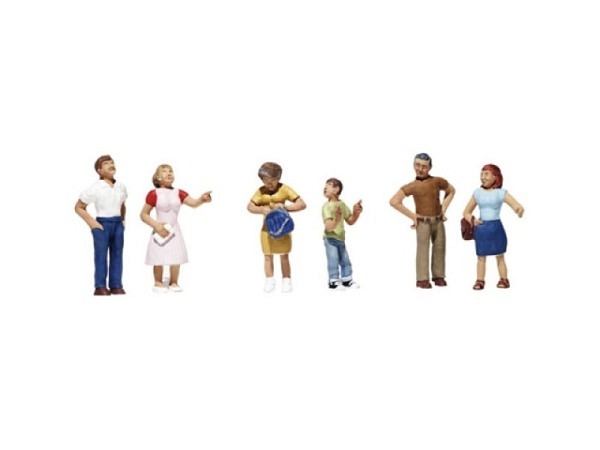 Figuren Woodland Scenics Window Shoppers 6 Figuren bemalt