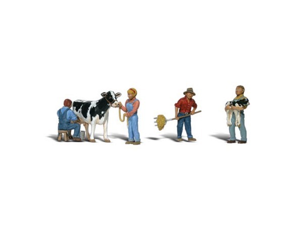 Figuren Woodland Scenics Dairy Farmers 6 Teile bemalt