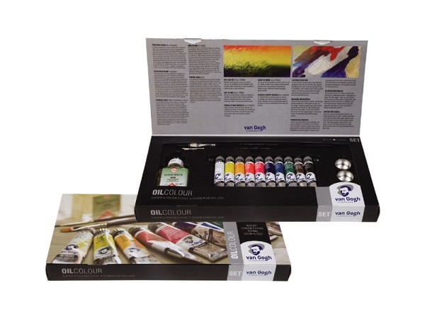 Oel Talens VanGogh Set Karton 10T 20ml, Malmittel