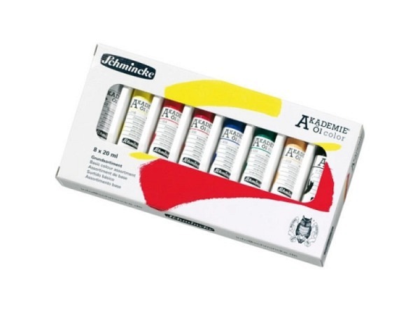 Oel Schmincke Akademie Set 8x20ml Set mit den Grundfarben