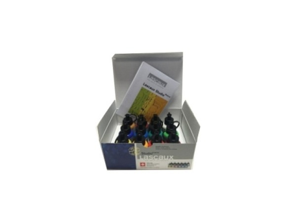 Acryl Lascaux Studio Set Karton 12Flaschen 85ml Malbox 3920