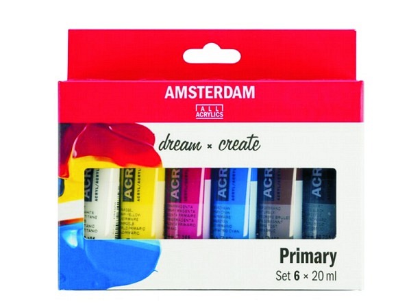 Acryl Talens Amsterdam Standard Set Primary Selection 6x20ml