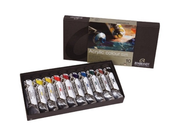 Acryl Talens Rembrandt Set Karton 10Tuben 40ml